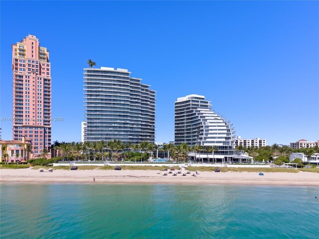 2200 N Ocean Blvd Unit N1102, Fort Lauderdale, FL 33305 - water view featuring nearby beach and nearby urban area