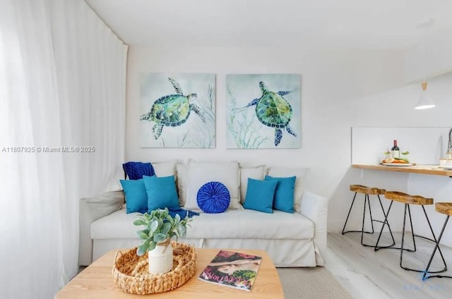 7326 Collins Ave Unit 201, Miami Beach, FL 33141 - living room featuring wood finished floors