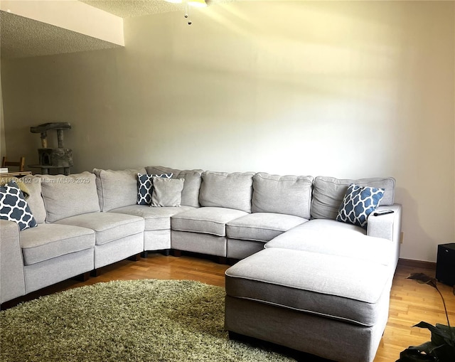 9955 NW 56th Pl, Coral Springs, FL 33076 - living room featuring a textured ceiling