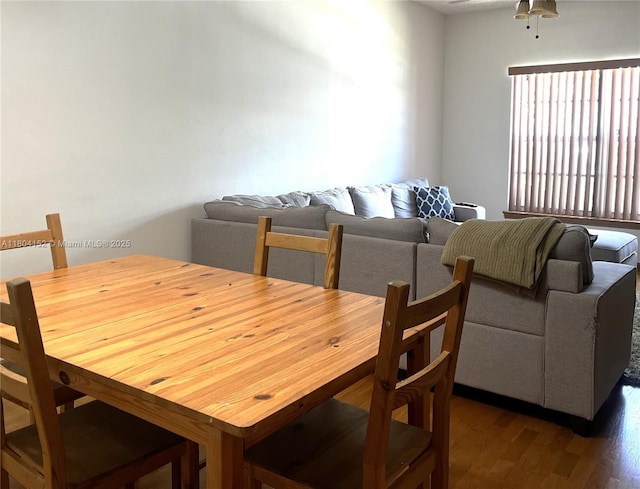 9955 NW 56th Pl, Coral Springs, FL 33076 - dining space featuring dark wood-style floors and a ceiling fan