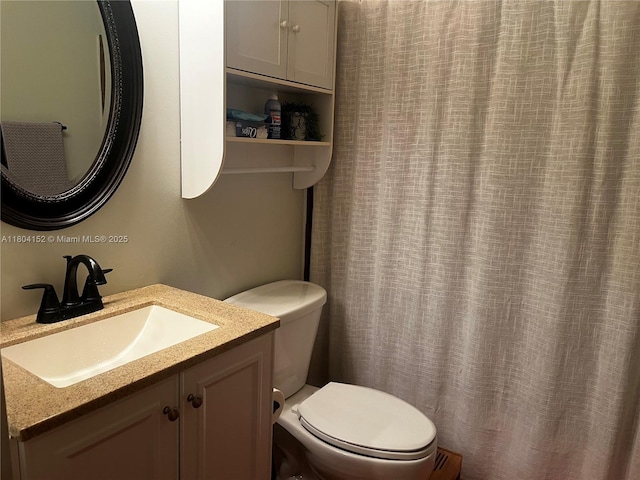 9955 NW 56th Pl, Coral Springs, FL 33076 - full bathroom featuring toilet, vanity, and a shower with shower curtain