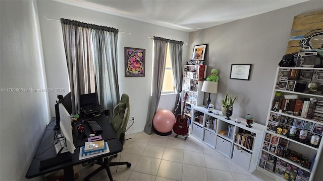 10846 SW 240th Ln, Homestead, FL 33032 - office area with light tile patterned floors