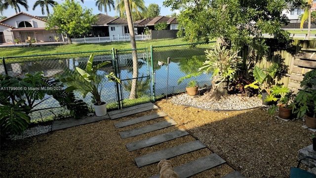 10846 SW 240th Ln, Homestead, FL 33032 - water view featuring a gate