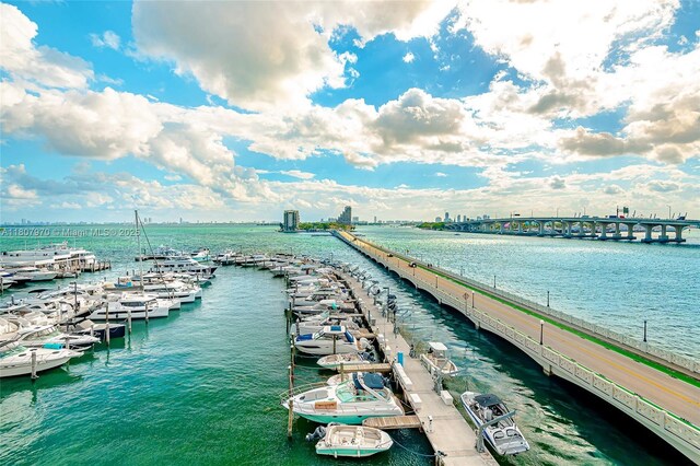 555 NE 15th St Unit 603, Miami, FL 33132 - dock with a water view