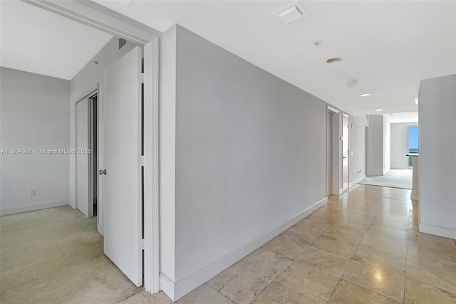 14951 Royal Oaks Ln Unit 1406, North Miami, FL 33181 - hallway featuring baseboards and recessed lighting