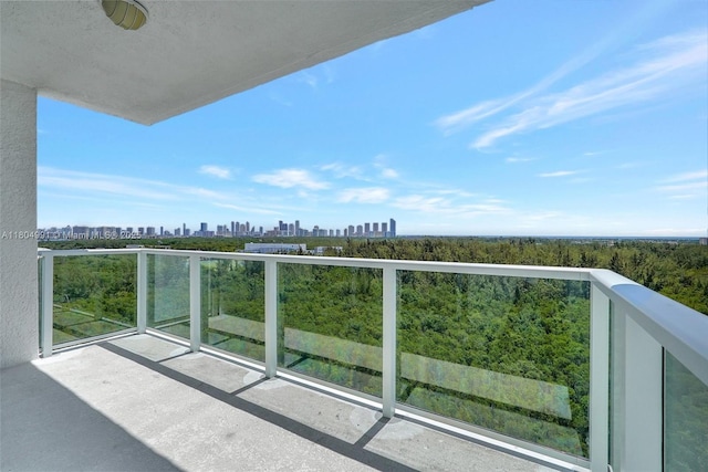 14951 Royal Oaks Ln Unit 1406, North Miami, FL 33181 - balcony with a skyline view