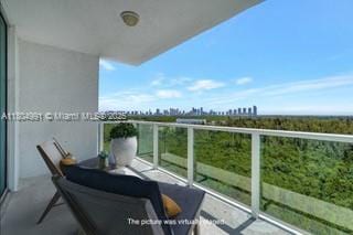 14951 Royal Oaks Ln Unit 1406, North Miami, FL 33181 - view of balcony