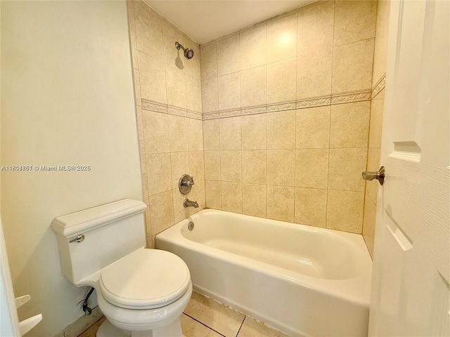 10825 SW 112th Ave Unit 302, Miami, FL 33176 - bathroom with tile patterned floors, toilet, and shower / bath combination