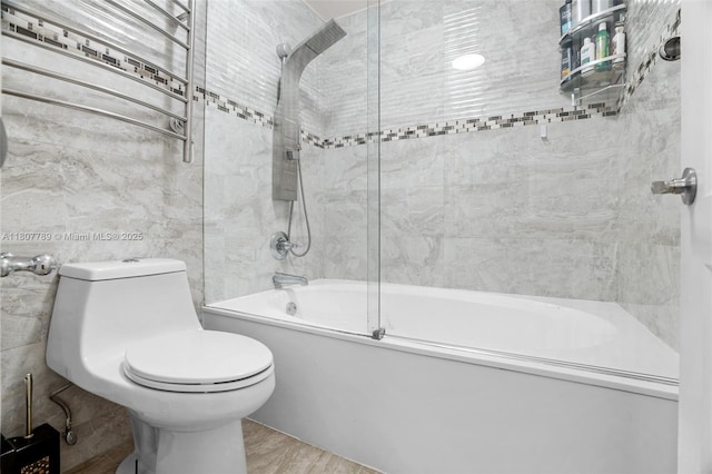 101 SW 96th Ter Unit 204, Plantation, FL 33324 - bathroom with washtub / shower combination and toilet