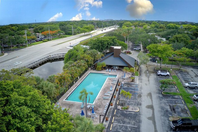 101 SW 96th Ter Unit 204, Plantation, FL 33324 - aerial view of a pool