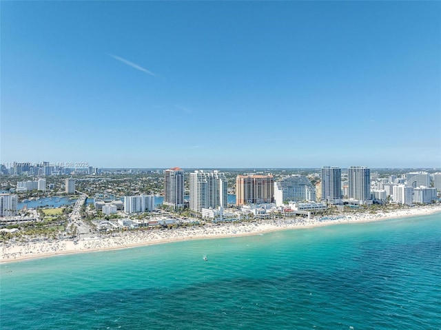 101 S Fort Lauderdale Beach Blvd Unit 1001, Fort Lauderdale, FL 33316 - view of urban area featuring waterfront with a beach