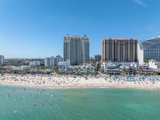 101 S Fort Lauderdale Beach Blvd Unit 1001, Fort Lauderdale, FL 33316 - water view with local beach and nearby urban area