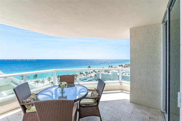 101 S Fort Lauderdale Beach Blvd Unit 1001, Fort Lauderdale, FL 33316 - balcony with a water view