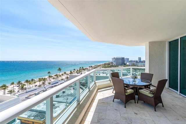 101 S Fort Lauderdale Beach Blvd Unit 1001, Fort Lauderdale, FL 33316 - balcony with view of water and beach