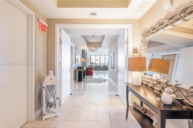 101 S Fort Lauderdale Beach Blvd Unit 1001, Fort Lauderdale, FL 33316 - hallway with a raised ceiling