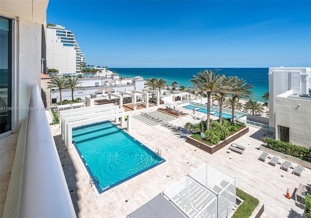 101 S Fort Lauderdale Beach Blvd Unit 1001, Fort Lauderdale, FL 33316 - view of swimming pool featuring a water view