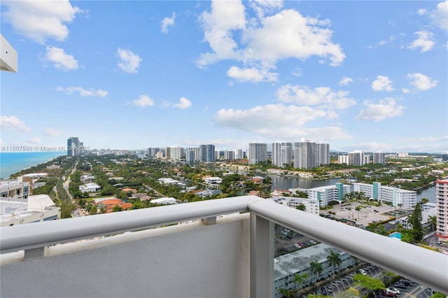 3140 S Ocean Dr Unit 2310, Hallandale Beach, FL 33009 - balcony featuring a view of city and a water view