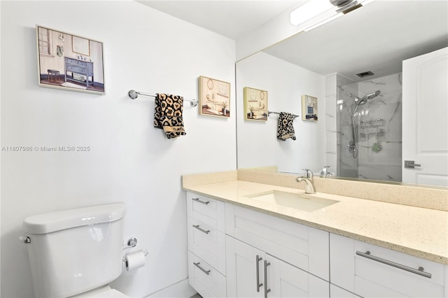 3140 S Ocean Dr Unit 2310, Hallandale Beach, FL 33009 - full bath featuring toilet, vanity, and a marble finish shower