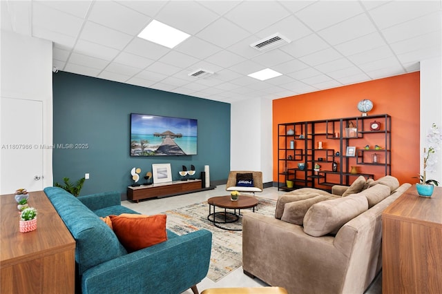 3140 S Ocean Dr Unit 2310, Hallandale Beach, FL 33009 - living room featuring a paneled ceiling