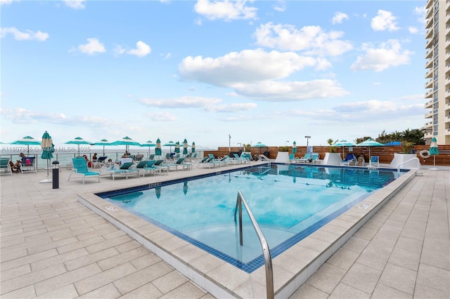 3140 S Ocean Dr Unit 2310, Hallandale Beach, FL 33009 - community pool featuring a patio area