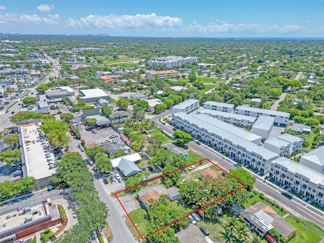18161 SW 98th Ct, Palmetto Bay, FL 33157 - aerial view of property and surrounding area with property parcel outlined