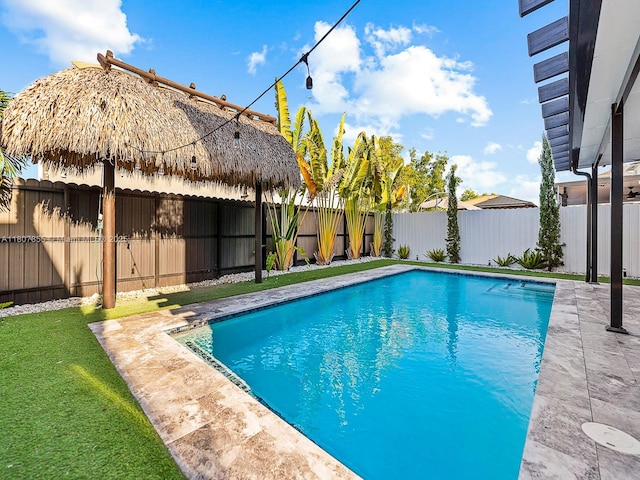 501 NE 6th Ct, Florida City, FL 33034 - view of pool featuring a fenced backyard