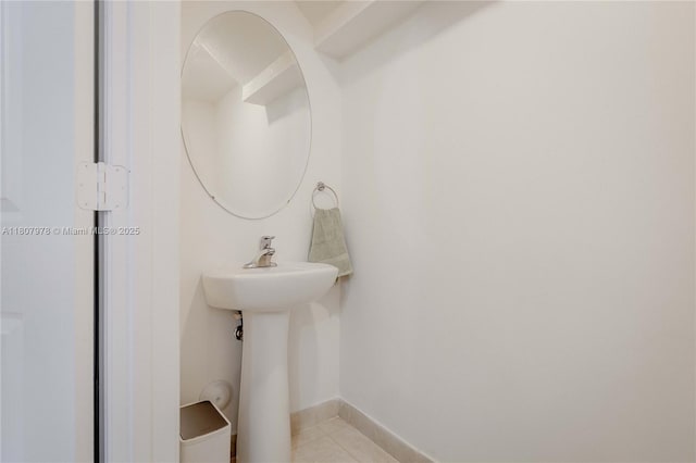 10260 SW 228th Ter Unit 10260, Miami, FL 33190 - bathroom with baseboards and tile patterned flooring