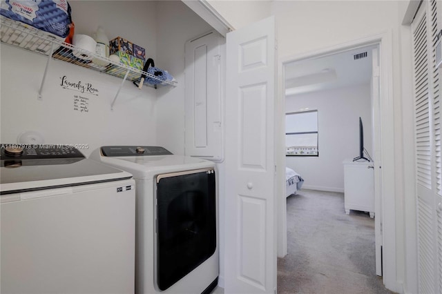 10260 SW 228th Ter Unit 10260, Miami, FL 33190 - laundry room with washing machine and clothes dryer and carpet flooring