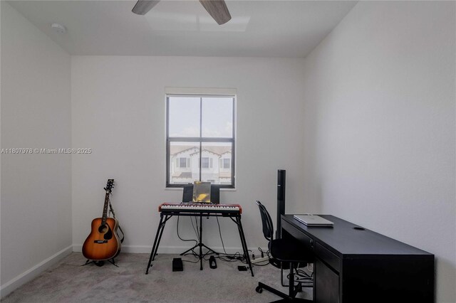 10260 SW 228th Ter Unit 10260, Miami, FL 33190 - carpeted office with ceiling fan and baseboards