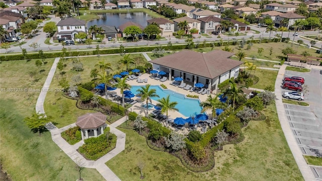 10260 SW 228th Ter Unit 10260, Miami, FL 33190 - aerial view of residential area with a pool area