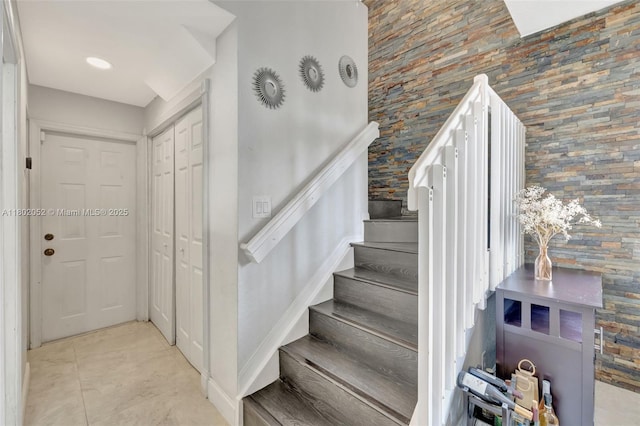 1317 Majesty Ter, Weston, FL 33327 - staircase with tile patterned flooring