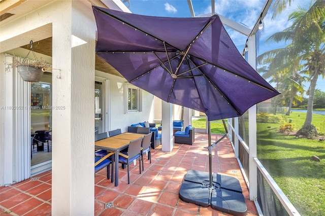1317 Majesty Ter, Weston, FL 33327 - view of patio featuring an outdoor hangout area