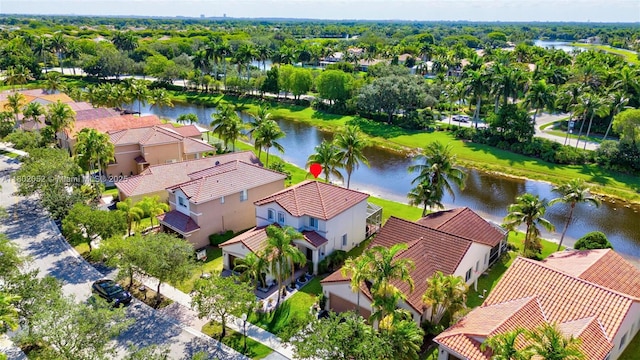 1317 Majesty Ter, Weston, FL 33327 - aerial view of residential area featuring a nearby body of water