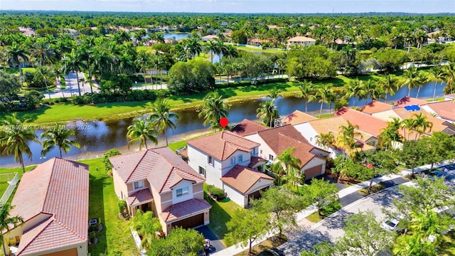 1317 Majesty Ter, Weston, FL 33327 - aerial view of residential area with a large body of water