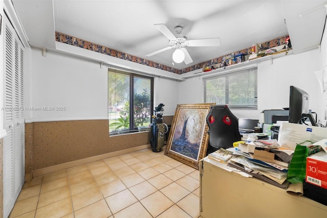 9155 SW 179th St, Palmetto Bay, FL 33157 - office space with a ceiling fan and baseboards