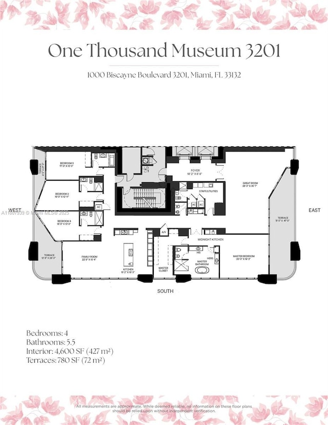 1000 Biscayne Blvd Unit 3201, Miami, FL 33132 - room layout