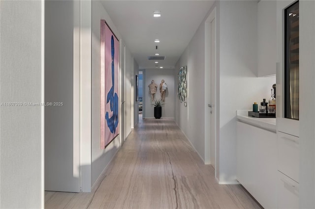 1000 Biscayne Blvd Unit 3201, Miami, FL 33132 - hallway featuring light wood-type flooring, baseboards, and recessed lighting