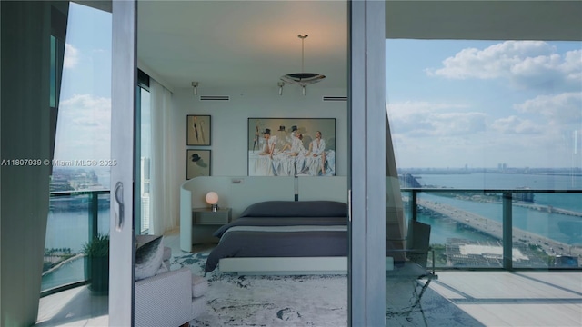 1000 Biscayne Blvd Unit 3201, Miami, FL 33132 - bedroom with floor to ceiling windows and a water view