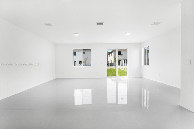 22519 SW 125th Ave Unit B, Miami, FL 33170 - tiled spare room featuring recessed lighting and baseboards