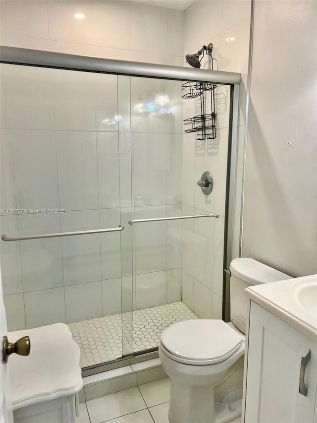 301 E Mcnab Rd Unit 205, Pompano Beach, FL 33060 - full bath with toilet, tile patterned flooring, vanity, and a shower stall