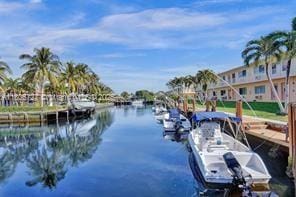 301 E Mcnab Rd Unit 205, Pompano Beach, FL 33060 - dock with a water view