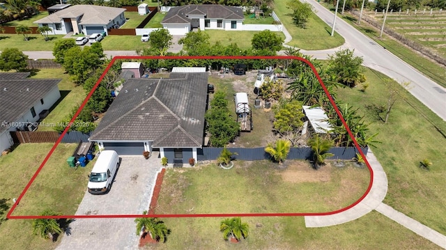32004 SW 199th Ct, Homestead, FL 33030 - aerial view of property and surrounding area with property boundaries highlighted