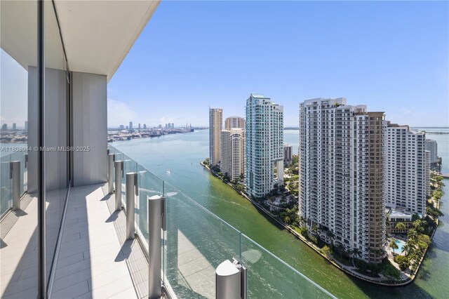 300 Biscayne Blvd Way Unit 3104, Miami, FL 33131 - balcony with a water view and a city view