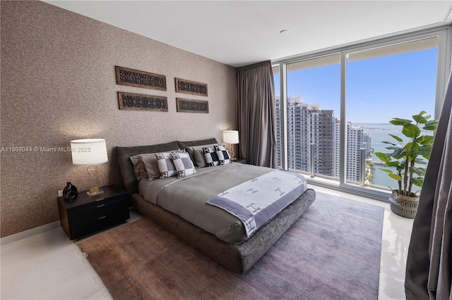 300 Biscayne Blvd Way Unit 3104, Miami, FL 33131 - bedroom with a water view and a city view