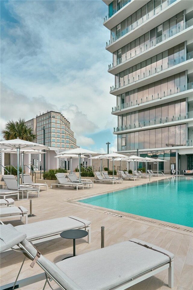 300 Biscayne Blvd Way Unit 3104, Miami, FL 33131 - community pool featuring a patio area