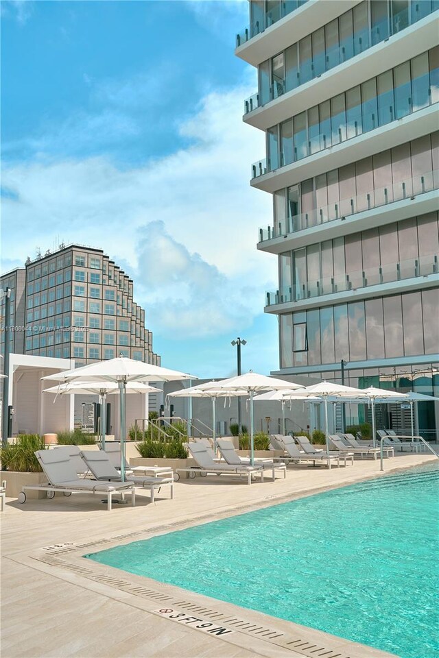 300 Biscayne Blvd Way Unit 3104, Miami, FL 33131 - community pool featuring a patio