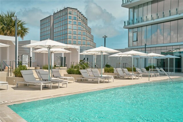 300 Biscayne Blvd Way Unit 3104, Miami, FL 33131 - community pool featuring a patio area