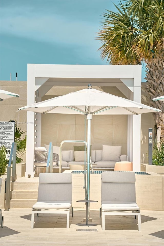 300 Biscayne Blvd Way Unit 3104, Miami, FL 33131 - view of patio featuring an outdoor living space