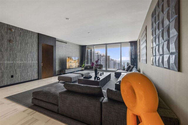 300 Biscayne Blvd Way Unit 3104, Miami, FL 33131 - living area with floor to ceiling windows and a city view
