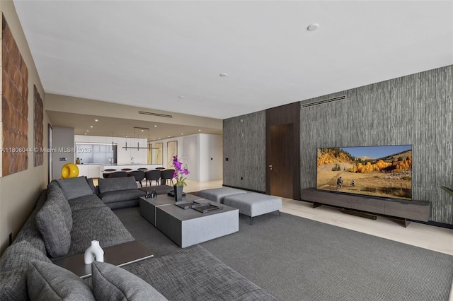 300 Biscayne Blvd Way Unit 3104, Miami, FL 33131 - common area with wallpapered walls